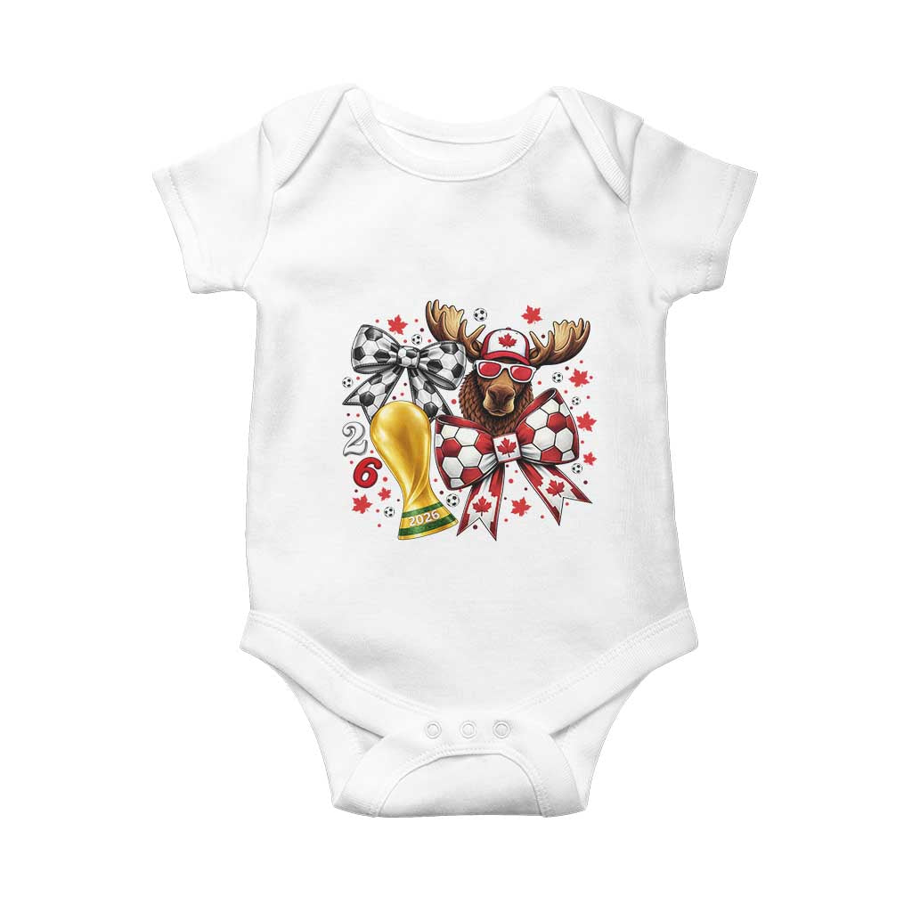 Proud Canada Soccer 2026 Baby Onesie Canadian Football Fan