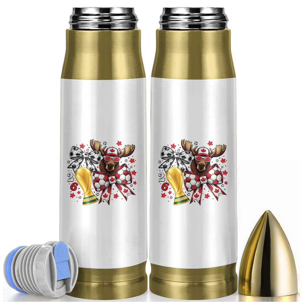 Proud Canada Soccer 2026 Bullet Tumbler Canadian Football Fan