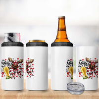 Proud Canada Soccer 2026 4 in 1 Can Cooler Tumbler Canadian Football Fan