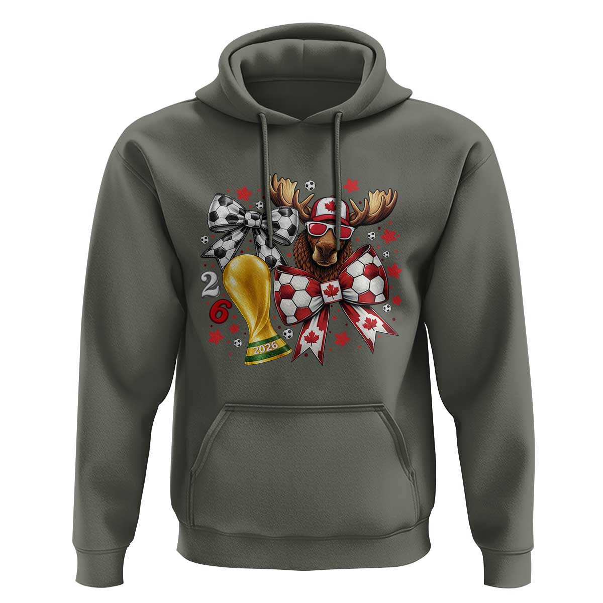 Proud Canada Soccer 2026 Hoodie Canadian Football Fan