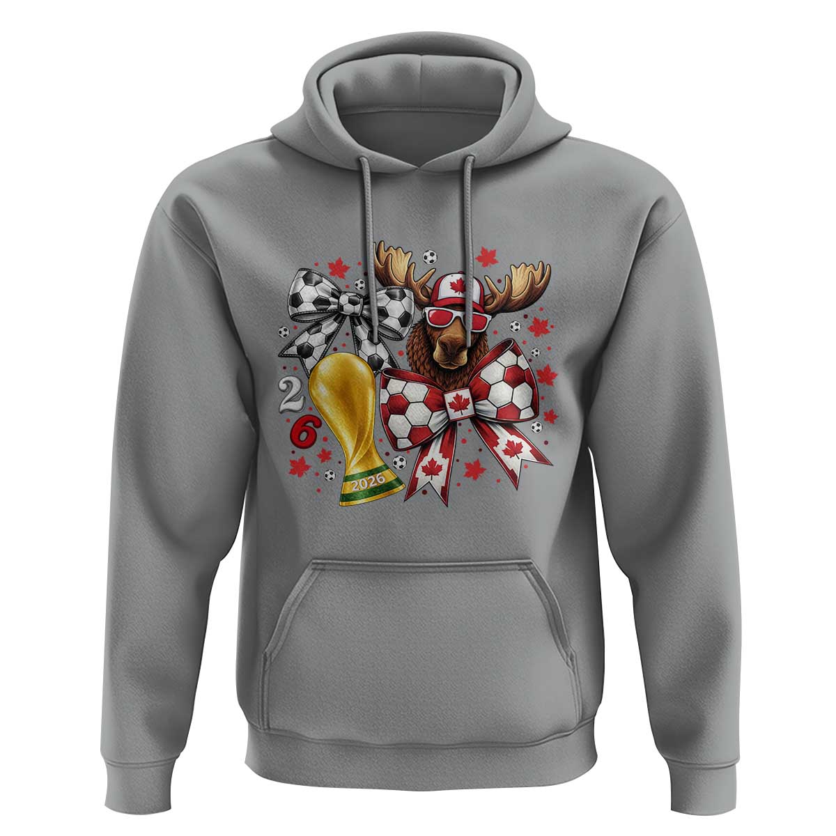 Proud Canada Soccer 2026 Hoodie Canadian Football Fan