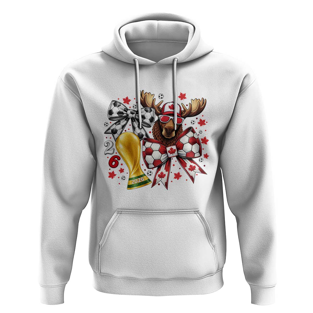 Proud Canada Soccer 2026 Hoodie Canadian Football Fan