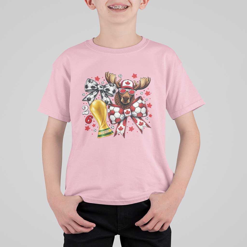 Proud Canada Soccer 2026 T Shirt For Kid Canadian Football Fan