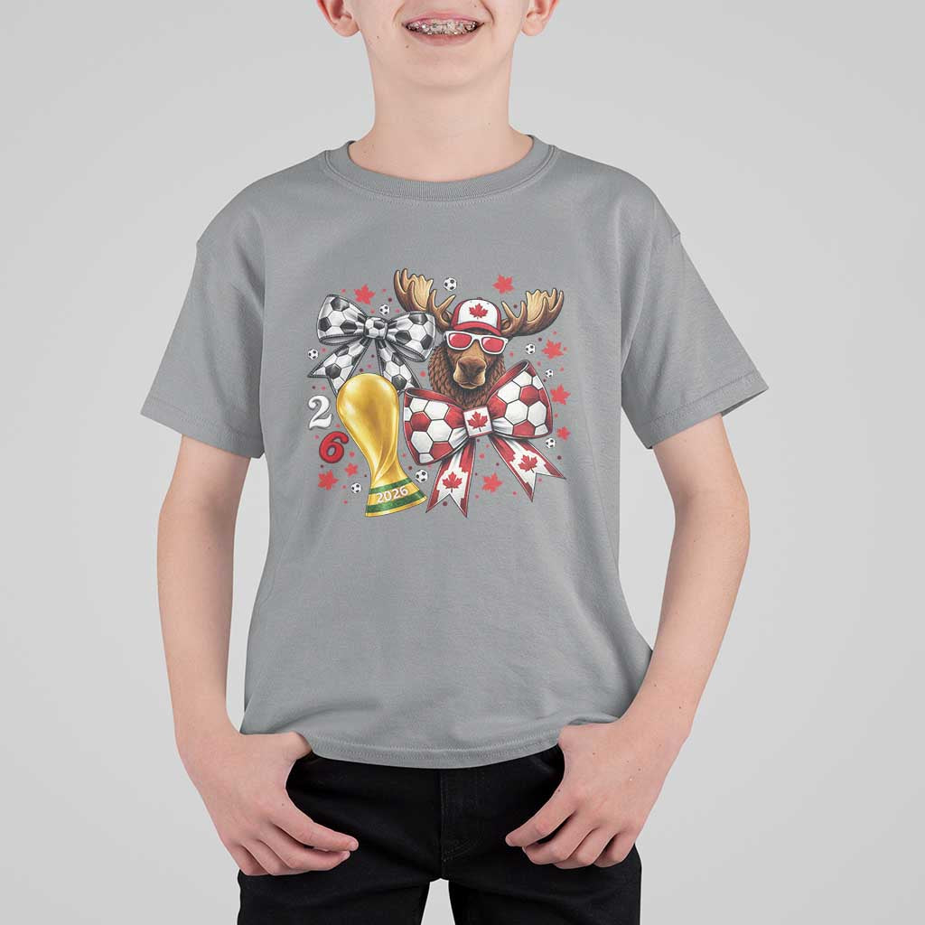 Proud Canada Soccer 2026 T Shirt For Kid Canadian Football Fan