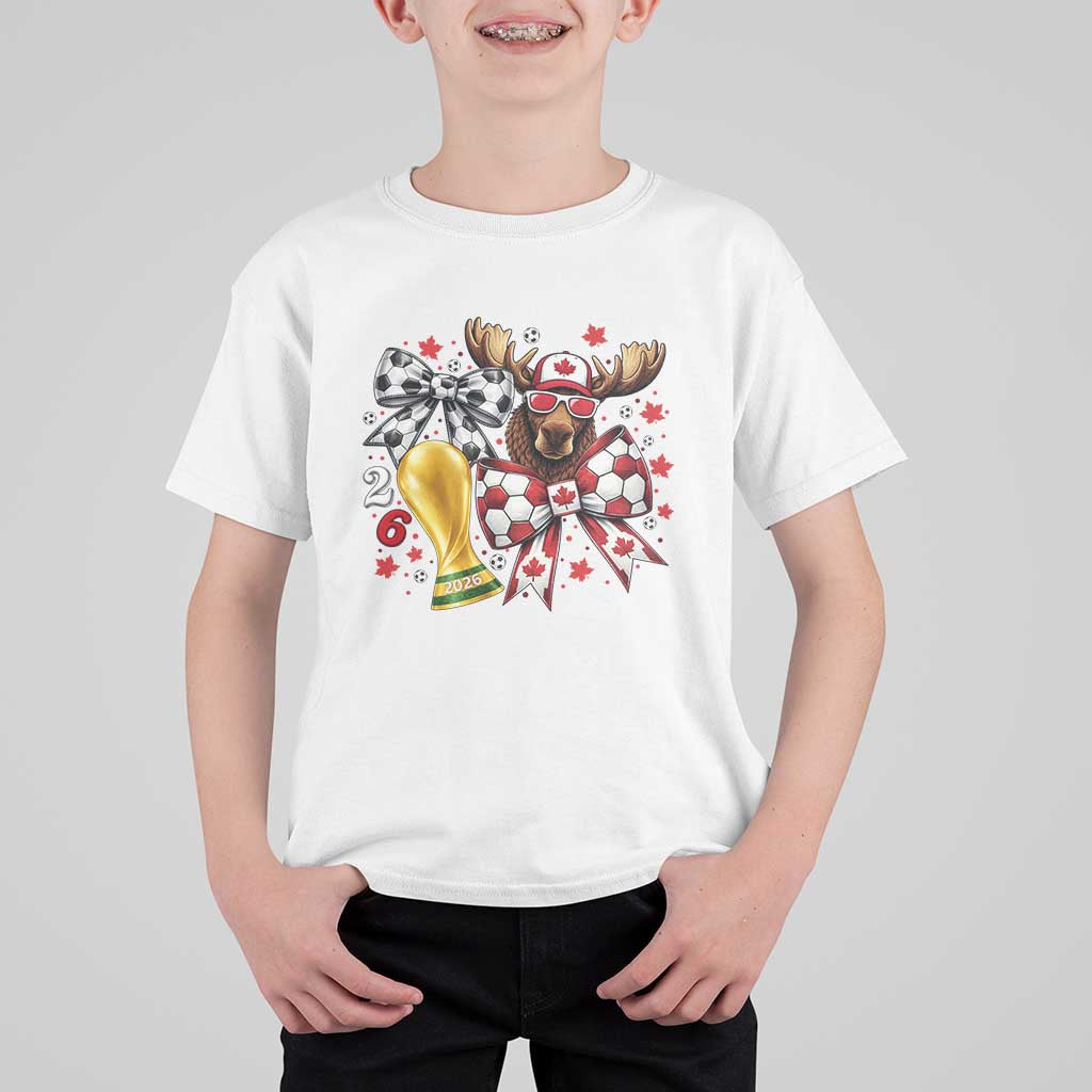 Proud Canada Soccer 2026 T Shirt For Kid Canadian Football Fan