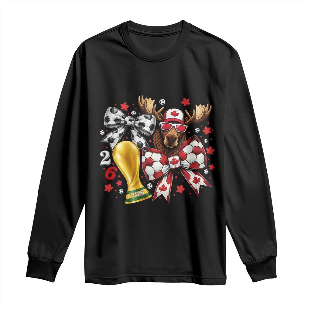 Proud Canada Soccer 2026 Long Sleeve Shirt Canadian Football Fan