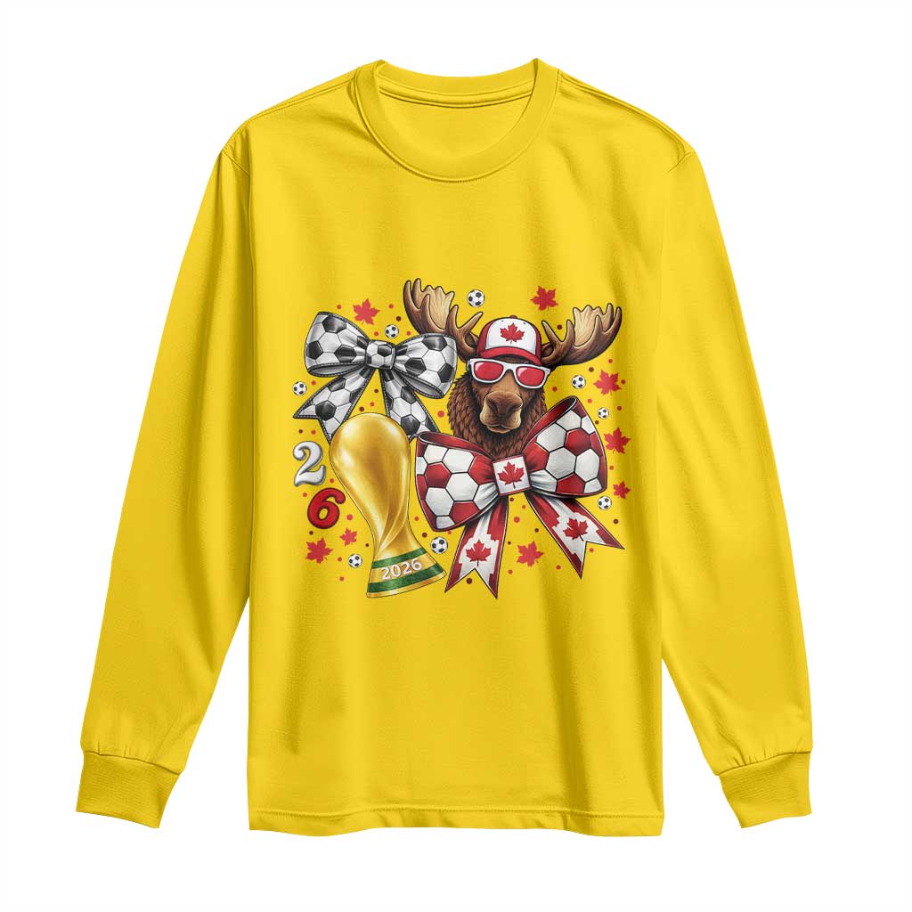 Proud Canada Soccer 2026 Long Sleeve Shirt Canadian Football Fan