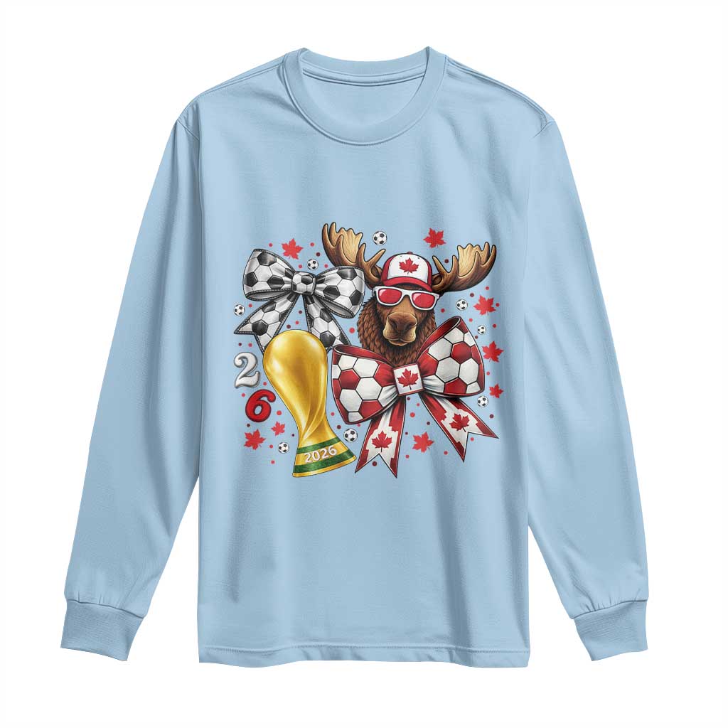 Proud Canada Soccer 2026 Long Sleeve Shirt Canadian Football Fan