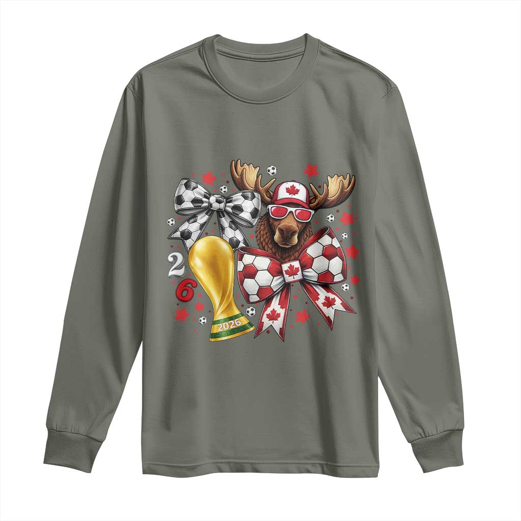 Proud Canada Soccer 2026 Long Sleeve Shirt Canadian Football Fan