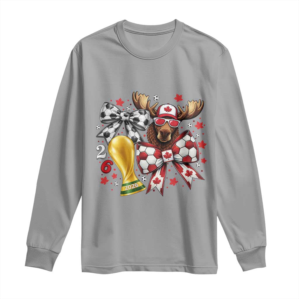 Proud Canada Soccer 2026 Long Sleeve Shirt Canadian Football Fan