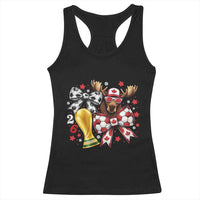 Proud Canada Soccer 2026 Racerback Tank Top Canadian Football Fan