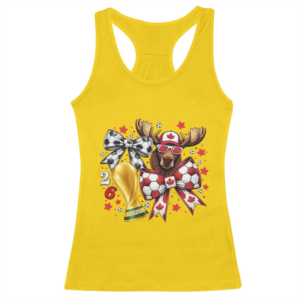 Proud Canada Soccer 2026 Racerback Tank Top Canadian Football Fan