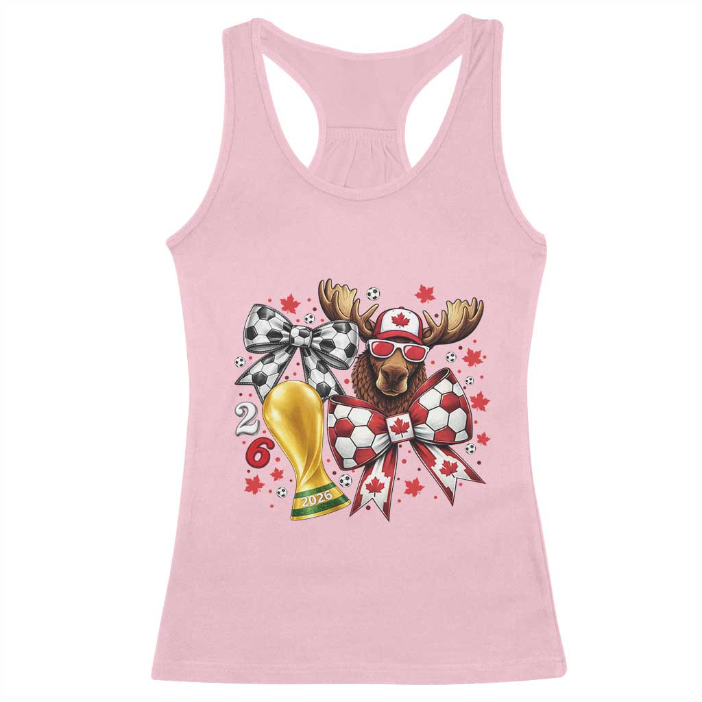 Proud Canada Soccer 2026 Racerback Tank Top Canadian Football Fan