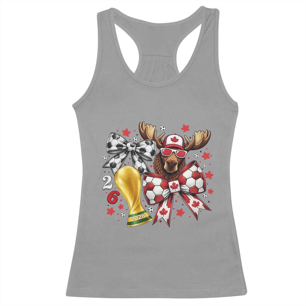 Proud Canada Soccer 2026 Racerback Tank Top Canadian Football Fan