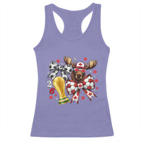 Proud Canada Soccer 2026 Racerback Tank Top Canadian Football Fan