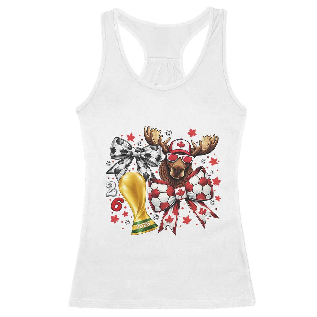 Proud Canada Soccer 2026 Racerback Tank Top Canadian Football Fan