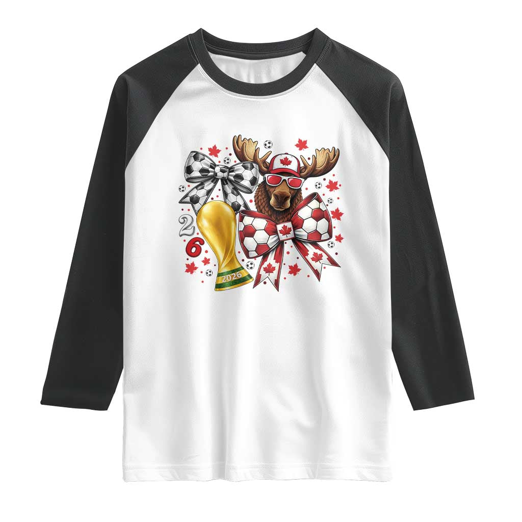Proud Canada Soccer 2026 Raglan Shirt Canadian Football Fan
