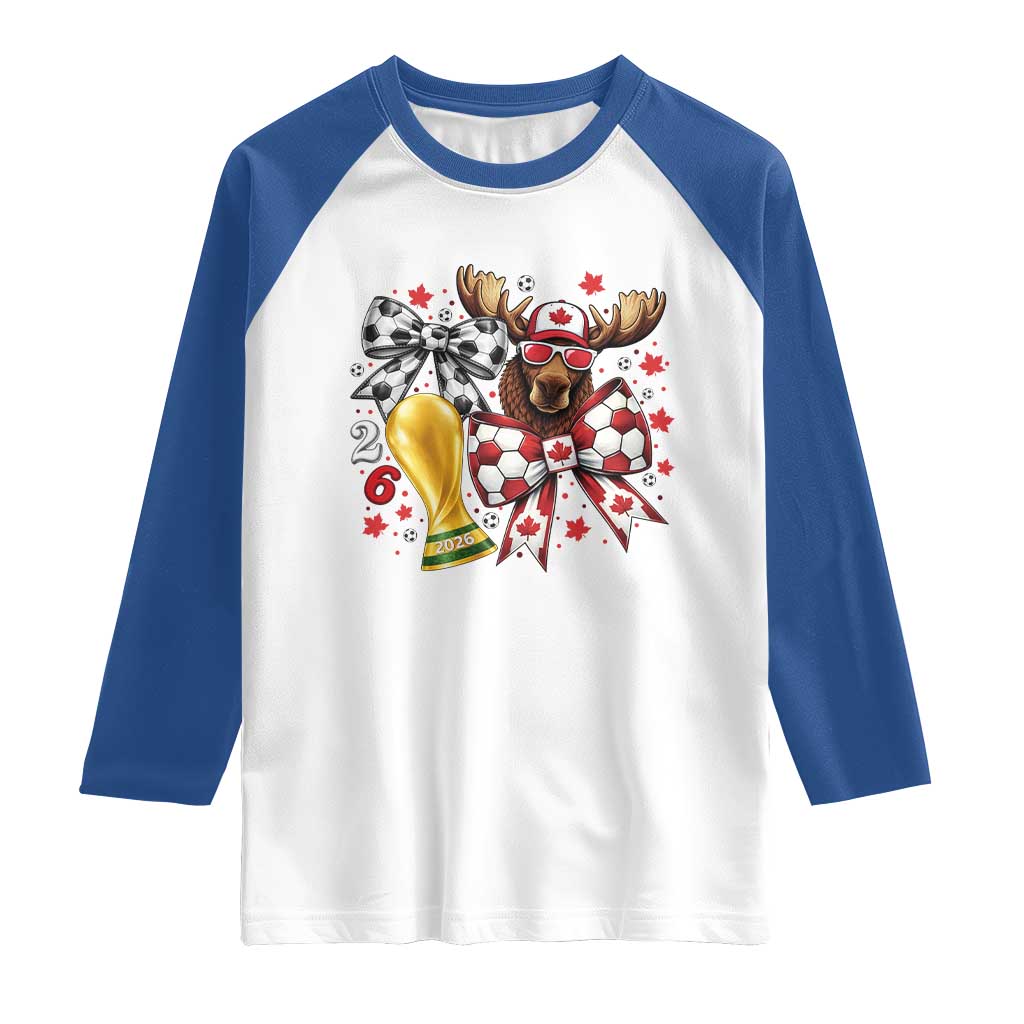 Proud Canada Soccer 2026 Raglan Shirt Canadian Football Fan