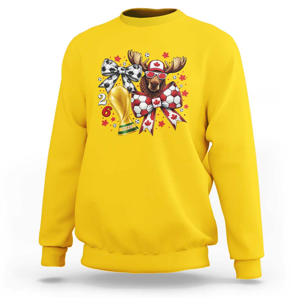 Proud Canada Soccer 2026 Sweatshirt Canadian Football Fan