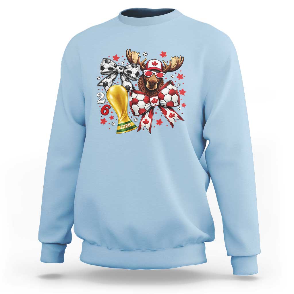 Proud Canada Soccer 2026 Sweatshirt Canadian Football Fan