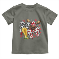Proud Canada Soccer 2026 Toddler T Shirt Canadian Football Fan