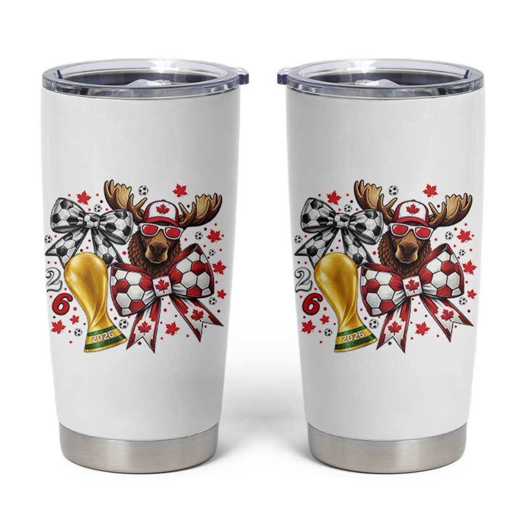 Proud Canada Soccer 2026 Tumbler Cup Canadian Football Fan