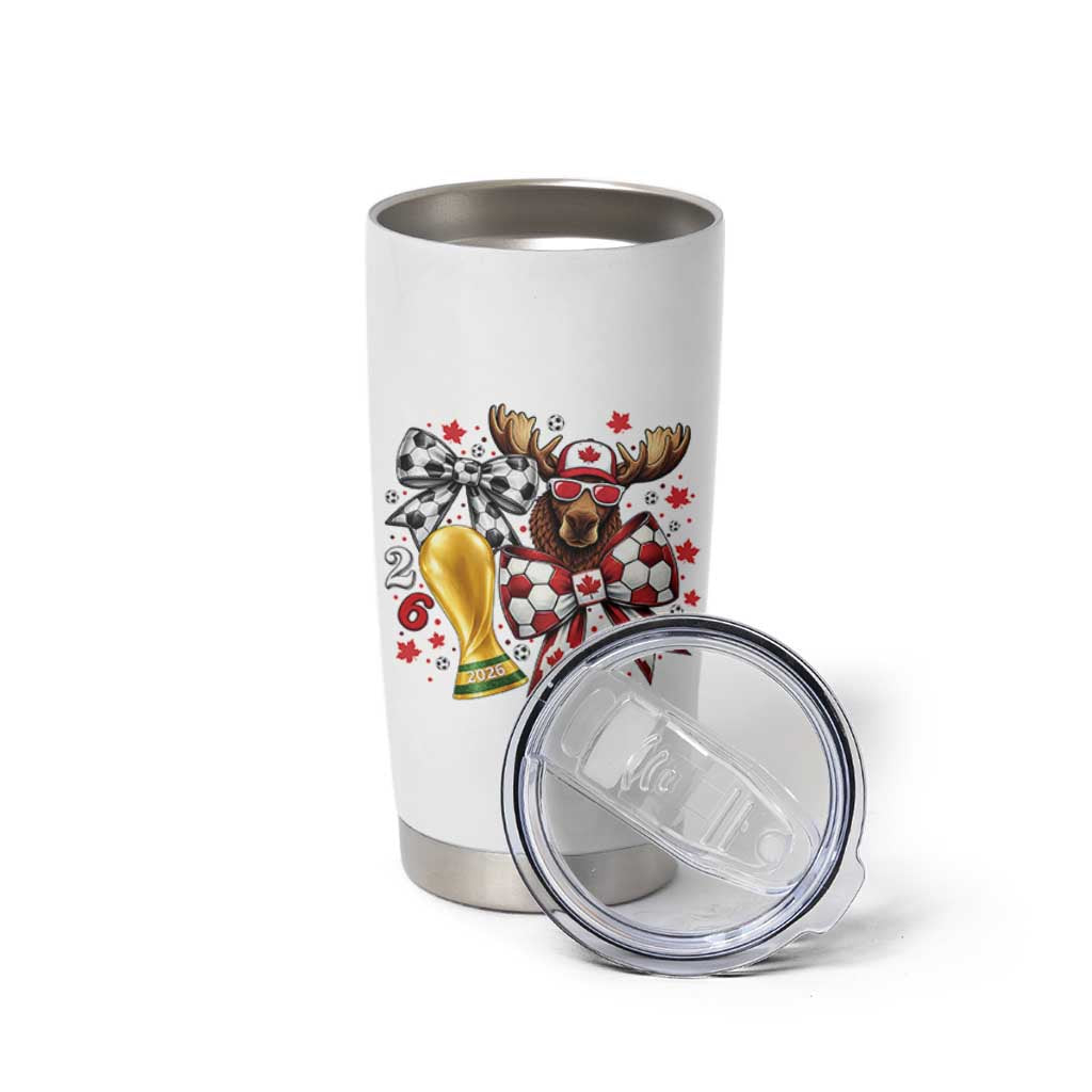 Proud Canada Soccer 2026 Tumbler Cup Canadian Football Fan