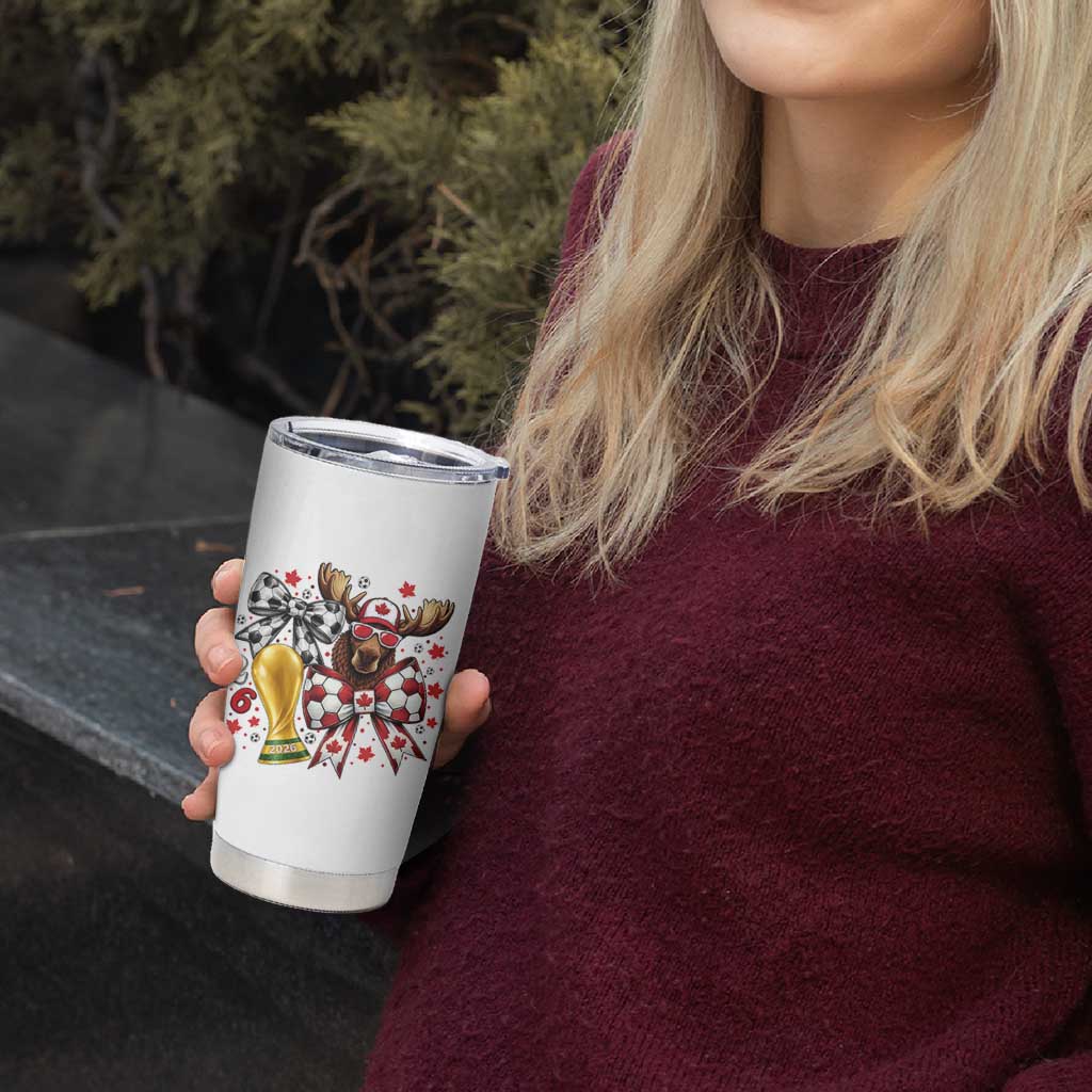 Proud Canada Soccer 2026 Tumbler Cup Canadian Football Fan