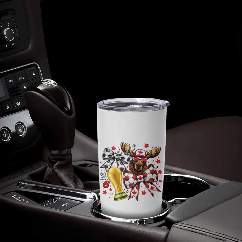 Proud Canada Soccer 2026 Tumbler Cup Canadian Football Fan