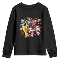 Proud Canada Soccer 2026 Youth Sweatshirt Canadian Football Fan