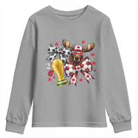 Proud Canada Soccer 2026 Youth Sweatshirt Canadian Football Fan