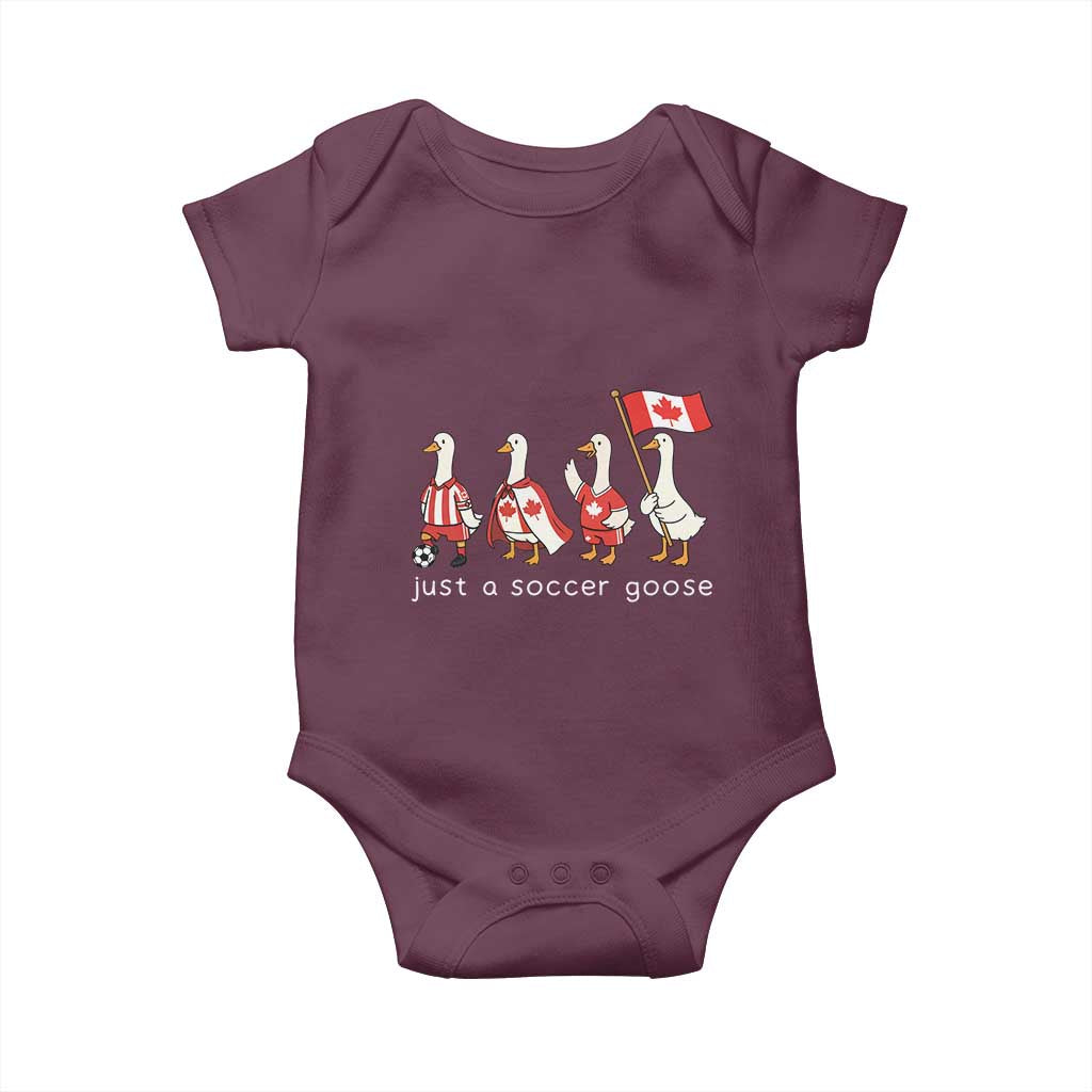 Funny Just A Soccer Goose Baby Onesie Canada Soccer Lover