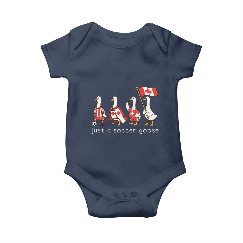 Funny Just A Soccer Goose Baby Onesie Canada Soccer Lover