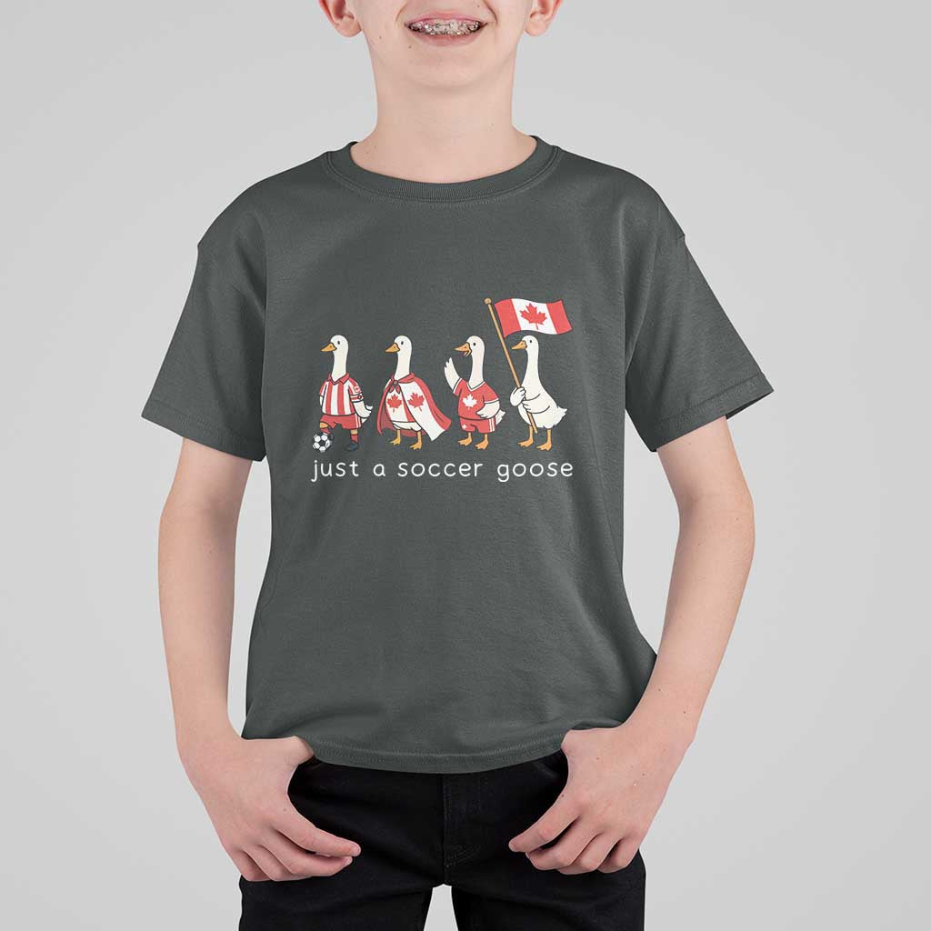 Funny Just A Soccer Goose T Shirt For Kid Canada Soccer Lover
