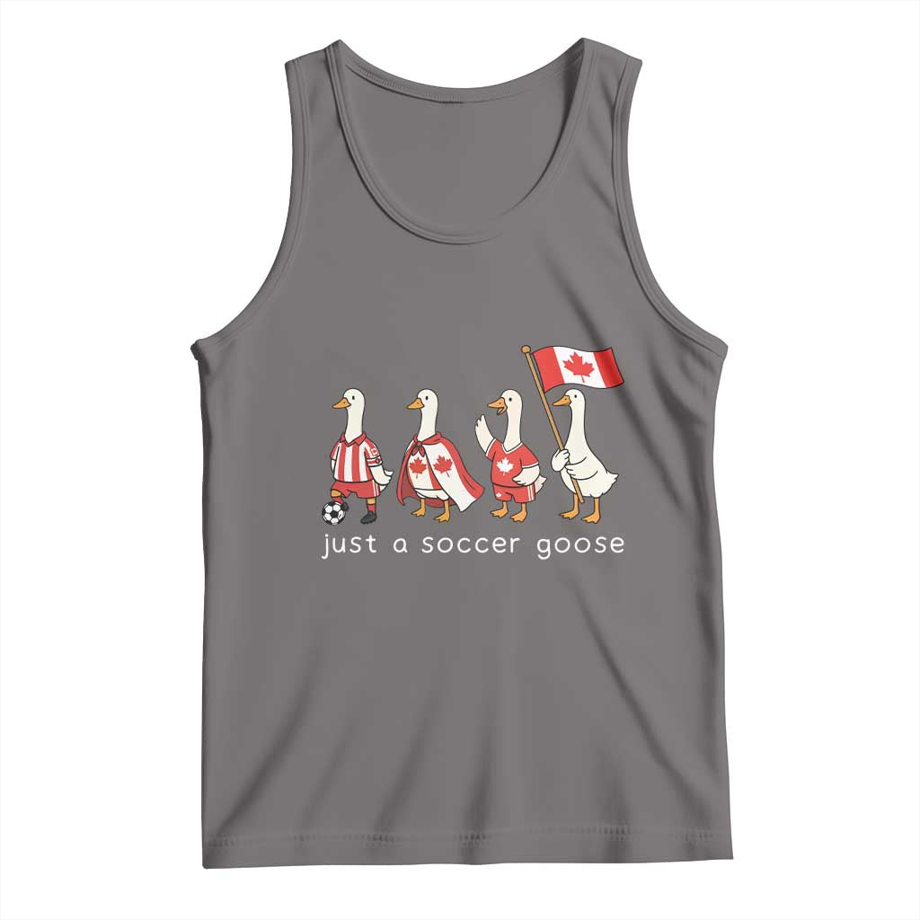 Funny Just A Soccer Goose Tank Top Canada Soccer Lover