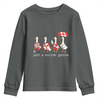 Funny Just A Soccer Goose Youth Sweatshirt Canada Soccer Lover