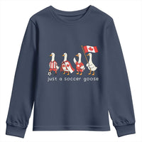 Funny Just A Soccer Goose Youth Sweatshirt Canada Soccer Lover
