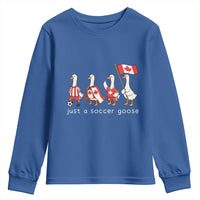 Funny Just A Soccer Goose Youth Sweatshirt Canada Soccer Lover