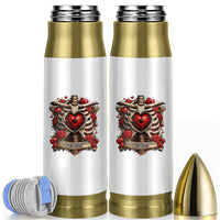Love Runs Through My Bones Bullet Tumbler Funny Skeleton Soccer Player Gift