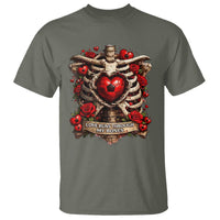 Love Runs Through My Bones T Shirt Funny Skeleton Soccer Player Gift
