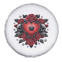 Skeleton Soccer Player Spare Tire Cover Valentine Day Gift