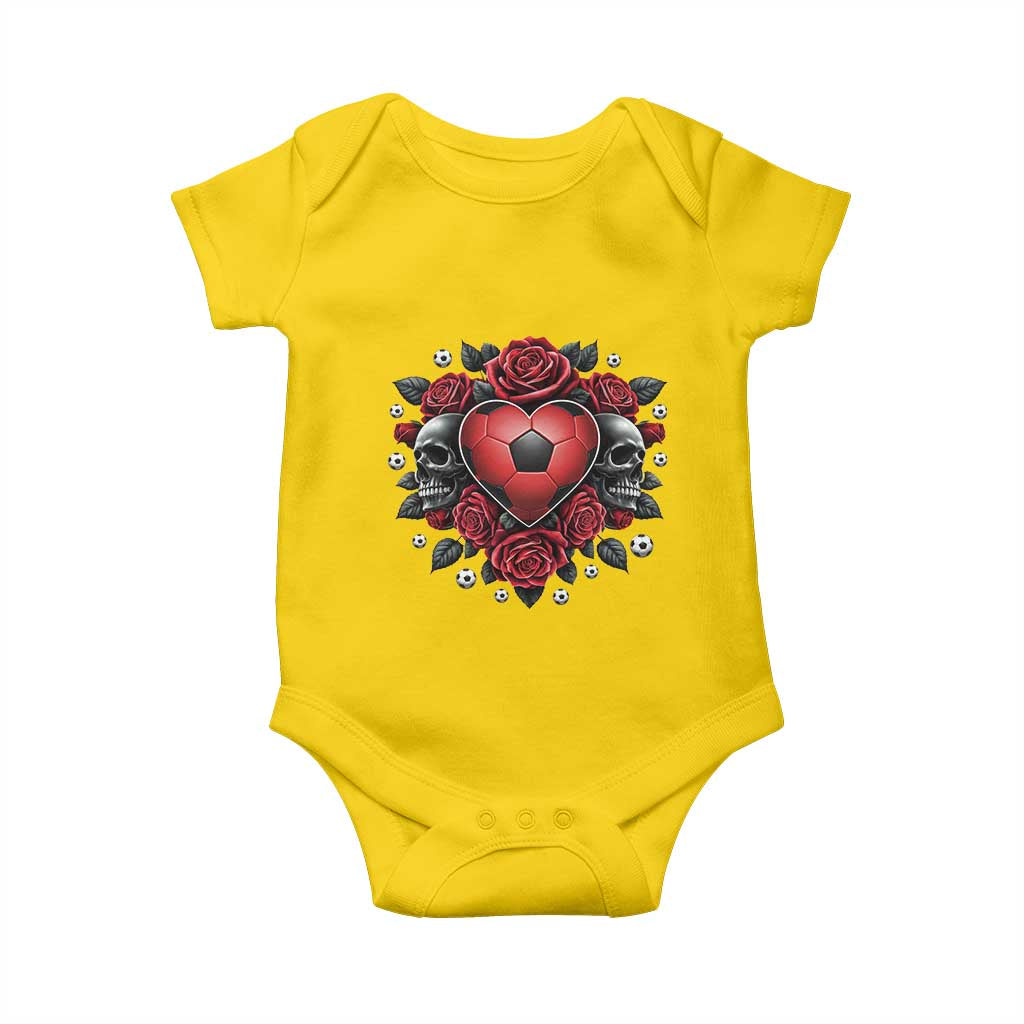 Skeleton Soccer Player Baby Onesie Valentine Day Gift
