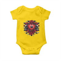 Skeleton Soccer Player Baby Onesie Valentine Day Gift