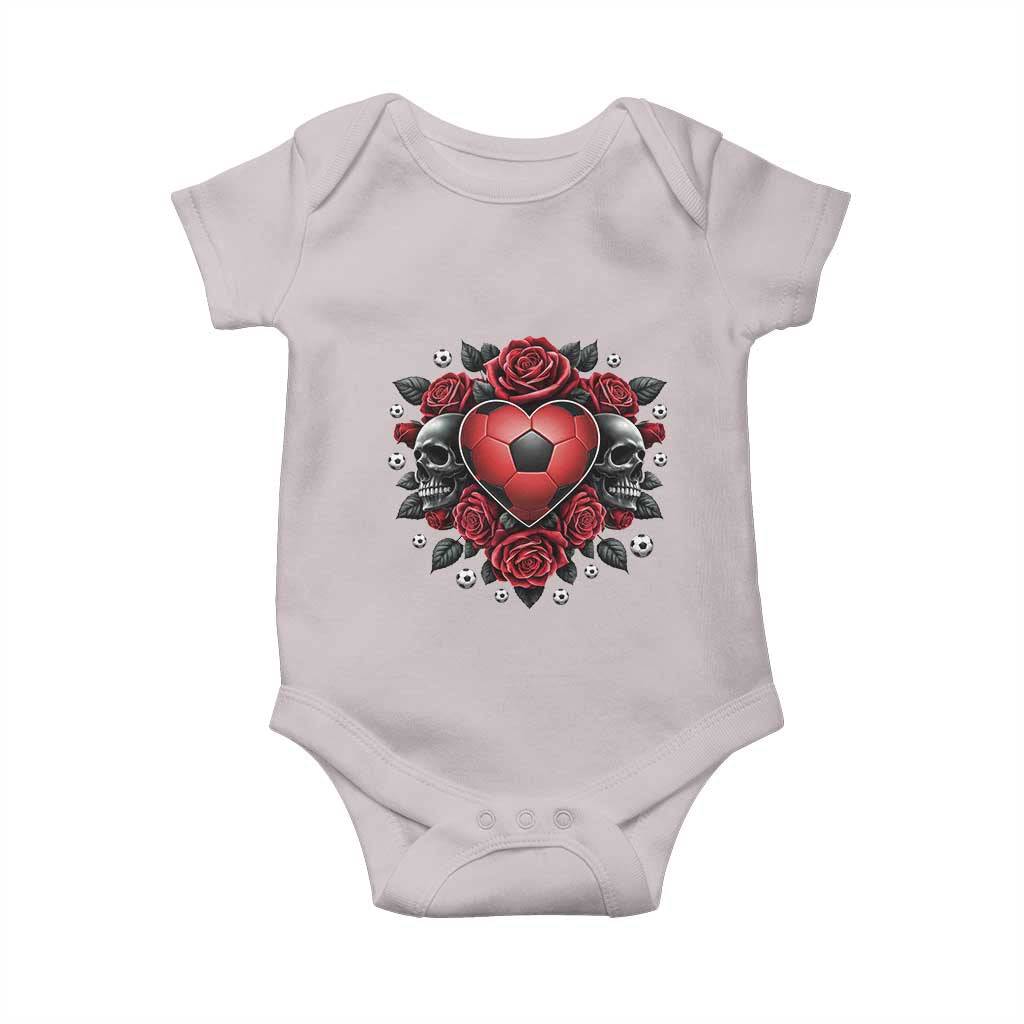 Skeleton Soccer Player Baby Onesie Valentine Day Gift