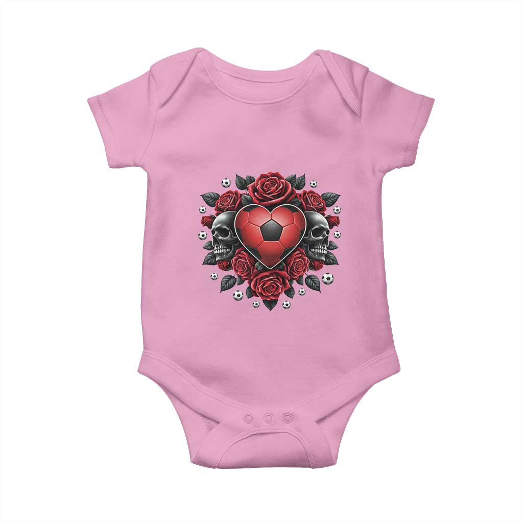 Skeleton Soccer Player Baby Onesie Valentine Day Gift
