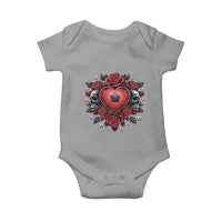 Skeleton Soccer Player Baby Onesie Valentine Day Gift
