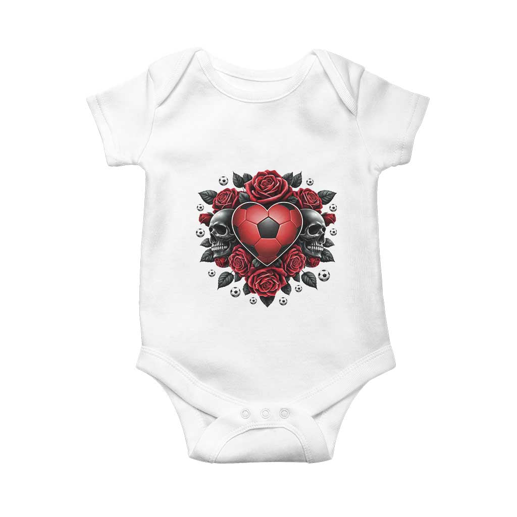 Skeleton Soccer Player Baby Onesie Valentine Day Gift