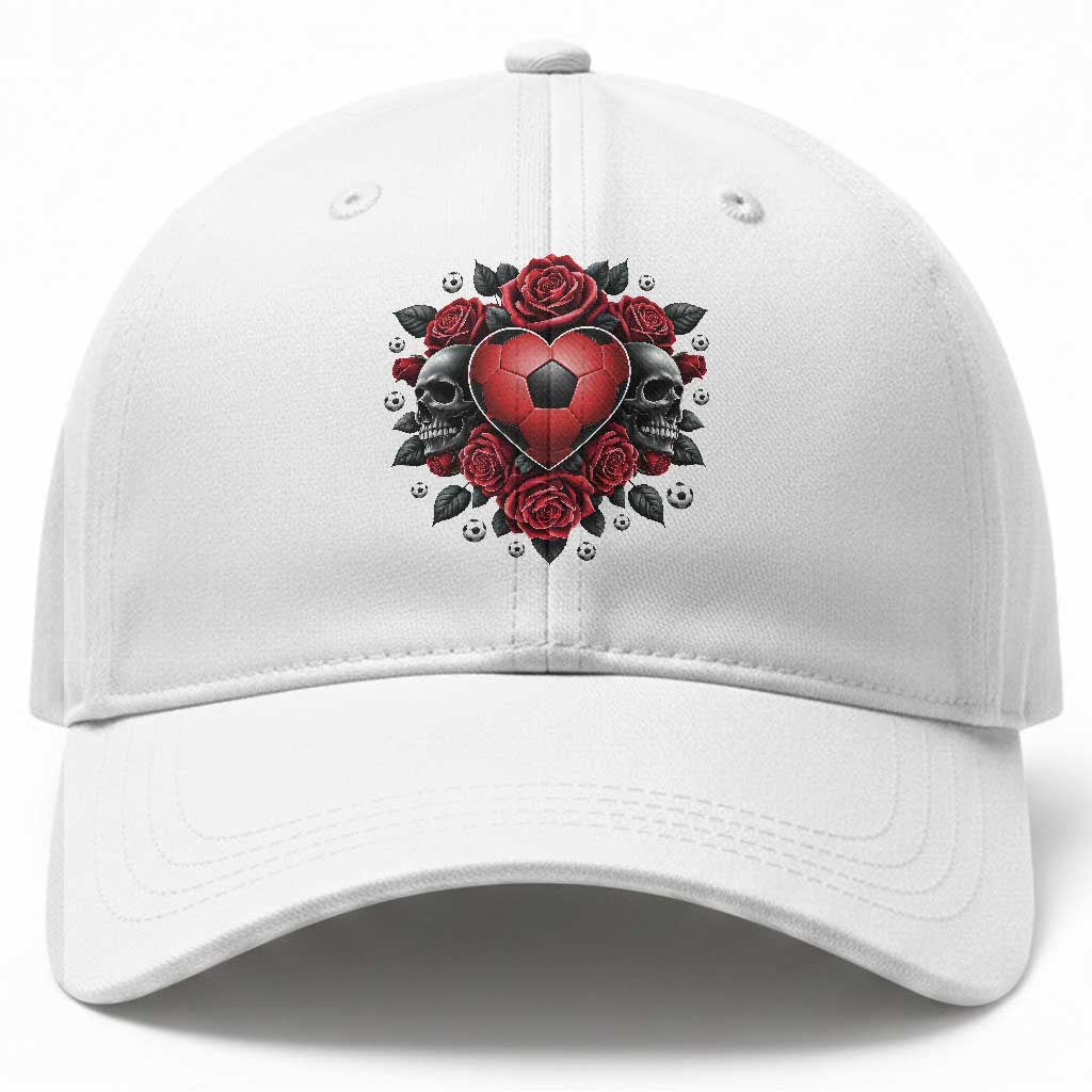Skeleton Soccer Player Baseball Cap Valentine Day Gift