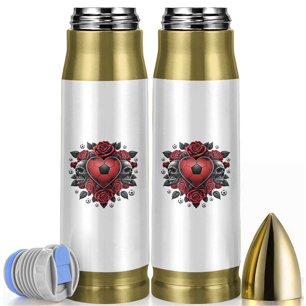 Skeleton Soccer Player Bullet Tumbler Valentine Day Gift
