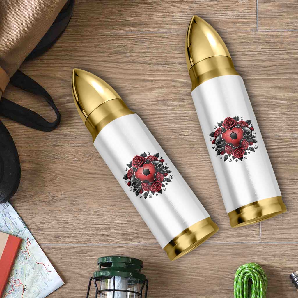 Skeleton Soccer Player Bullet Tumbler Valentine Day Gift